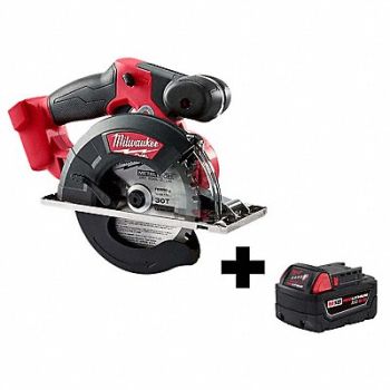 MILWAUKEE Circular Saw Cordless Metal 3900 RPM, 356XJ9