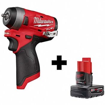 MILWAUKEE Impact Wrench Cordless 12V DC 3200 RPM, 356XK5