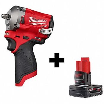 MILWAUKEE Impact Wrench Cordless 12V DC 2700 RPM, 356XK6