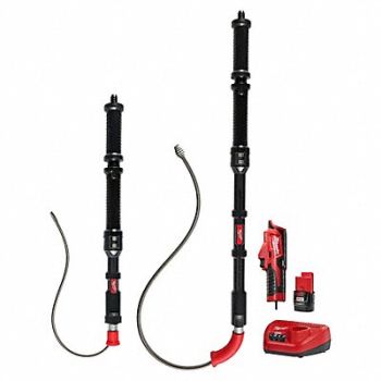 MILWAUKEE Drain Gun Closet Auger M12 Batt, 801NJ5