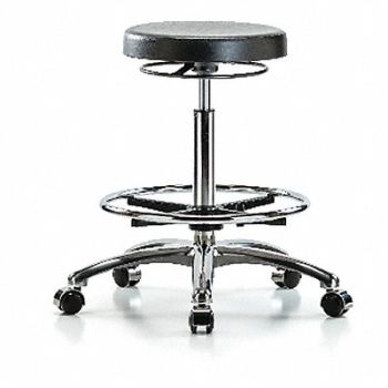BLUE RIDGE ERGONOMICS Backless Pneumatic Stool 17 W, 358G39