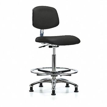 BLUE RIDGE ERGONOMICS CR Vinyl Chr High FR Stat Blk, 358K66