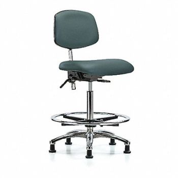 BLUE RIDGE ERGONOMICS Vinyl CR Chair High FR Stat Blue, 359F20