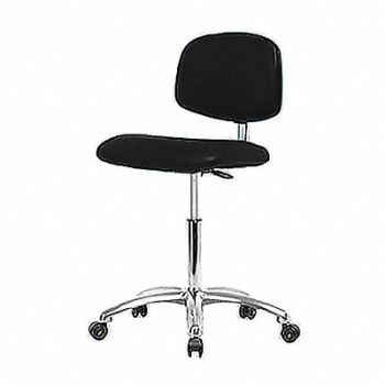 BLUE RIDGE ERGONOMICS CR/ESDChair Med Bench Casters Black, 359F68