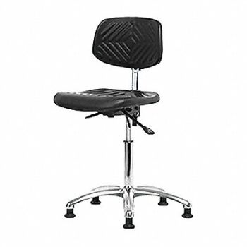 BLUE RIDGE ERGONOMICS Poly ESD Chair Med Bench Glides, 359G02