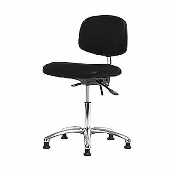 BLUE RIDGE ERGONOMICS Vin Clean Room/ESD Dsk T Stat Blk, 359G19