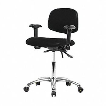 BLUE RIDGE ERGONOMICS Vin CR/ESD Md T AA Cstrs Blk, 359G29