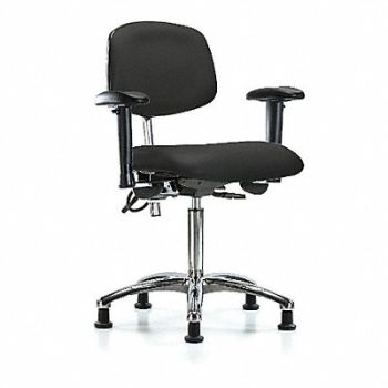BLUE RIDGE ERGONOMICS Vin Clean Room/ESD Med AA Stat Blk, 359G47