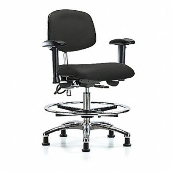 BLUE RIDGE ERGONOMICS Vin CR/ESD Md AA FR Stat Blk, 359G51