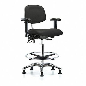 BLUE RIDGE ERGONOMICS Vin CR/ESD Hi AA FR Stat Blk, 359G71