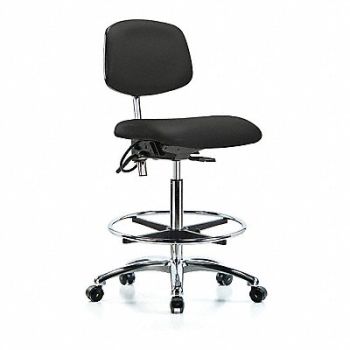BLUE RIDGE ERGONOMICS Vin Clean Room/ESD Hi FR Cstrs Blk, 359G73