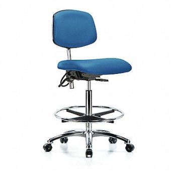 BLUE RIDGE ERGONOMICS Vin Clean Room/ESD Hi FR Cstrs Blu, 359G74