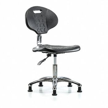 BLUE RIDGE ERGONOMICS Erie Poly CR Chair Desk Glides Blk, 359J96