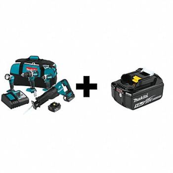 MAKITA Cordless Combination Kit 18V DC 4 Tools, 359VY9