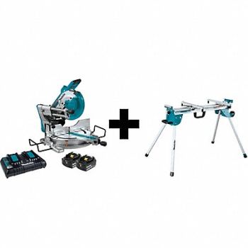 MAKITA Miter Saw Kit Cordless 10 in Blade Dia, 359WA2