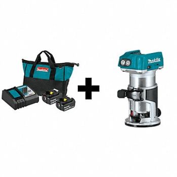 MAKITA Cordless Compact Router 18V LXT Battery, 359WD0
