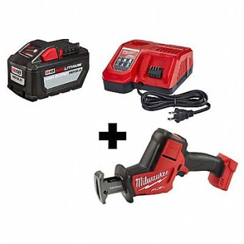 MILWAUKEE Reciprocating Saw 6 1/2 in L 18V DC, 359WH5