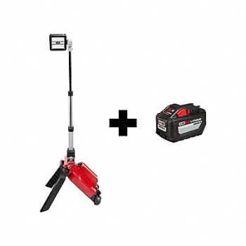 MILWAUKEE Cordless Tripod Light Battery Incl 22 L, 359WJ1