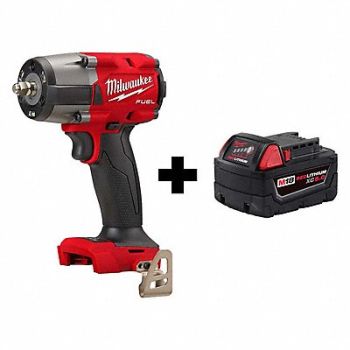 MILWAUKEE Mid-Torque Impact Wrench 3/8 Cordless, 359YV5