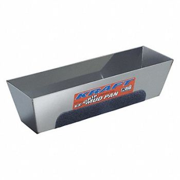 KRAFT TOOL Mud Pan EZ-Grip 12in. Stainless Steel, 35EM67