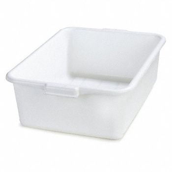 CARLISLE J4645 Tote Box 20in L x 15 in W x 7 in H White, 35FT06