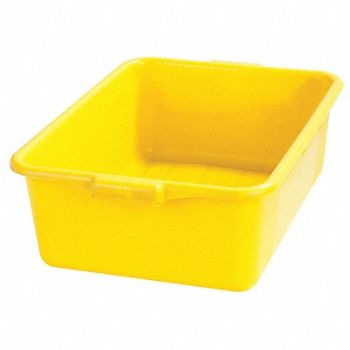 CARLISLE J4645 Tote Box 20in L x 15in W x 7in H Yellow, 35FT08
