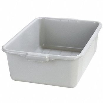 CARLISLE J4645 Tote Box 20 in L x 15 in W x 7 in H Gray, 35FT12