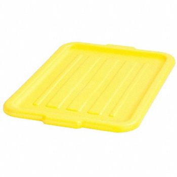 CARLISLE J4646 Tote Lids 20in L x 15in W x 1in H Yellow, 35FT16