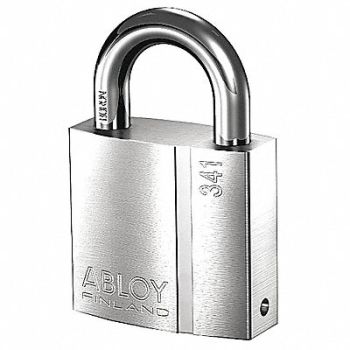 ABLOY Keyed Padlock 1 3/32 in Rectangle Silver, 35GP64