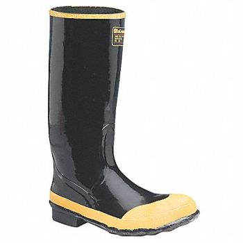 LACROSSE J2050 Rubber Boot Men s 15 Knee Black PR, 35GT52