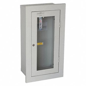 GRAINGER APPROVED Fire Extinguisher Cabinet Cream Steel, 35GX47