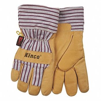 KINCO Lined Pigskin Leather Glove Pigskin L PR, 717K34