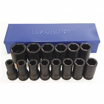 WESTWARD Impct Skt St Steel Blk Oxd 3/4- 1 5/8 in, 35HU98