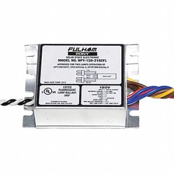 FULHAM FIREHORSE CFL Ballast Rapid Start 39W 2 Bulbs, 35JE76