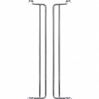 QUANTUM STORAGE SYSTEMS Stacking Bracket Silver 4 11/16 in Steel, 35JG30