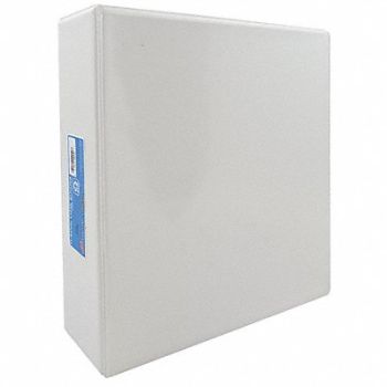 ABILITY ONE 3-Ring Binder 4 White, 35KG91