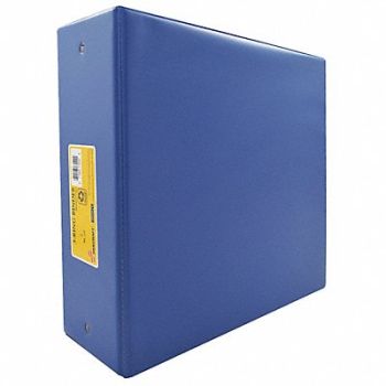 ABILITY ONE 3-Ring Binder 3 Blue, 35KG98