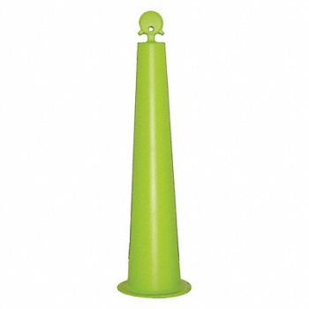 GRAINGER APPROVED K6952 Channelizer Cone 42 in H Lime HDPE, 35KJ30