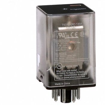 SCHNEIDER J2410 Gen Purpose Relay 8 Pin Octal 120VAC, 35KR26
