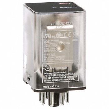 SCHNEIDER J2410 Gen Purpose Relay 8 Pin Octal 12VDC, 35KR27