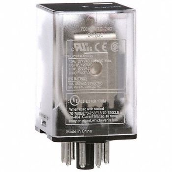 SCHNEIDER J2410 Gen Purpose Relay 8 Pin Octal 24VDC, 35KR30