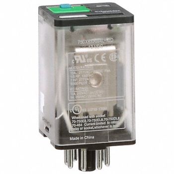 SCHNEIDER J2409 Gen Purpose Relay 8 Pin Octal 12VDC, 35KR32