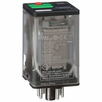 SCHNEIDER J2409 Gen Purpose Relay 8 Pin Octal 240VAC, 35KR33