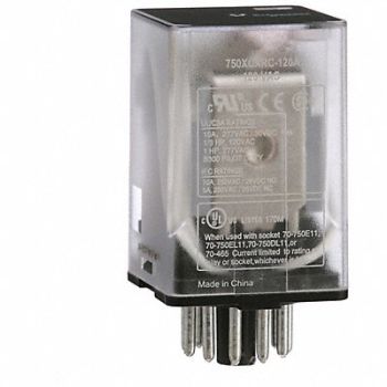 SCHNEIDER J2411 Gen Purpose Relay 11 Pin Octal 120VAC, 35KR36