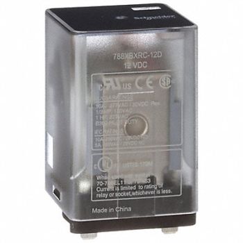 SCHNEIDER J2413 Gen Purpose Relay 8 Pin Square 12VDC, 35KR47