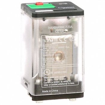 SCHNEIDER J2415 Gen Purpose Relay 8 Pin Square 120VAC, 35KR60