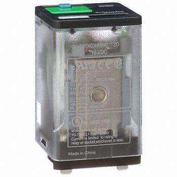 SCHNEIDER J2418 Gen Purpose Relay 11 Pin Square 12VDC, 35KR76
