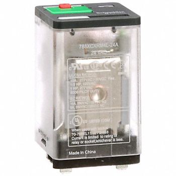 SCHNEIDER J2418 Gen Purpose Relay 11 Pin Square 24VAC, 35KR78
