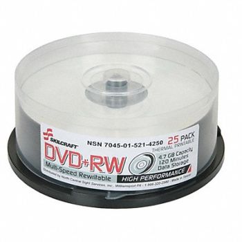 ABILITY ONE DVD+RW Disc 4.7 GB 120 min 4x PK25, 35KR85