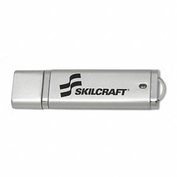 ABILITY ONE USB 2.0 Flash Drive 4 GB Silver, 35KR88